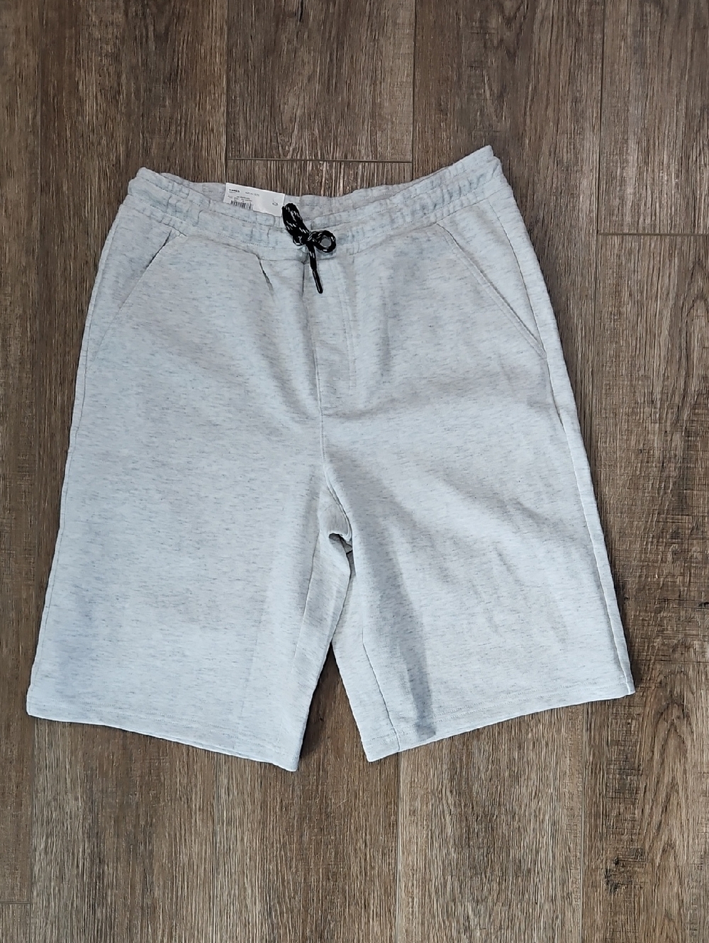 NWT Sonoma Light Gray Athletic Drawstring Knit Shorts